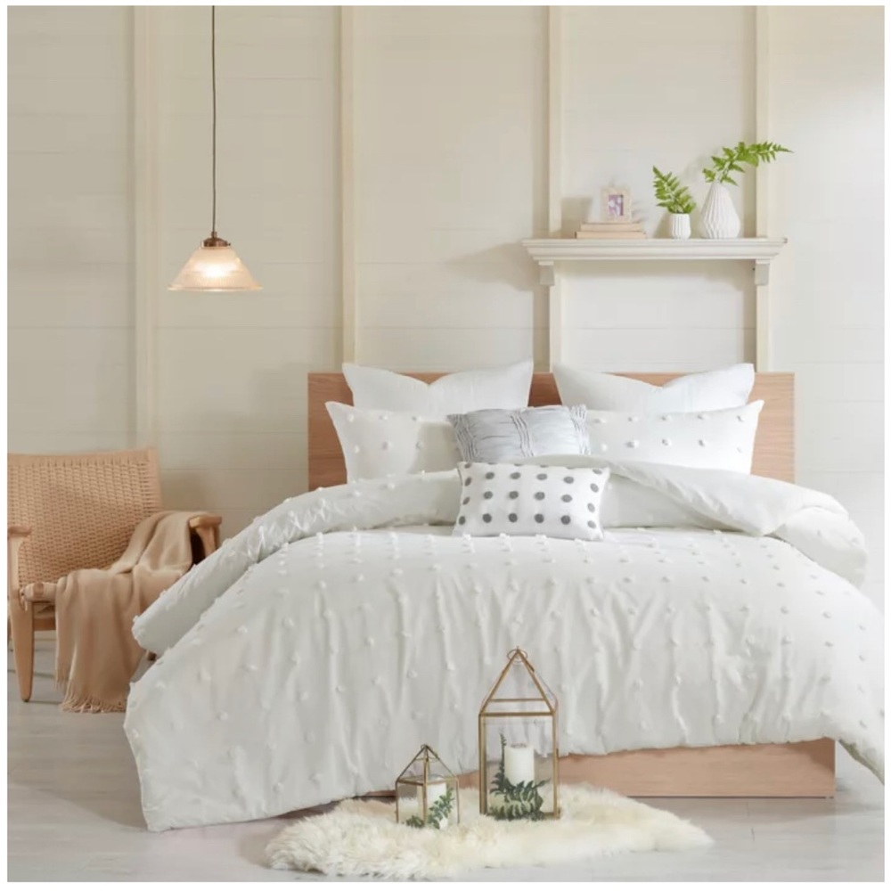Urban Habitat Brooklyn 3-Piece King Duvet Cover Set in Ivory • NWOT